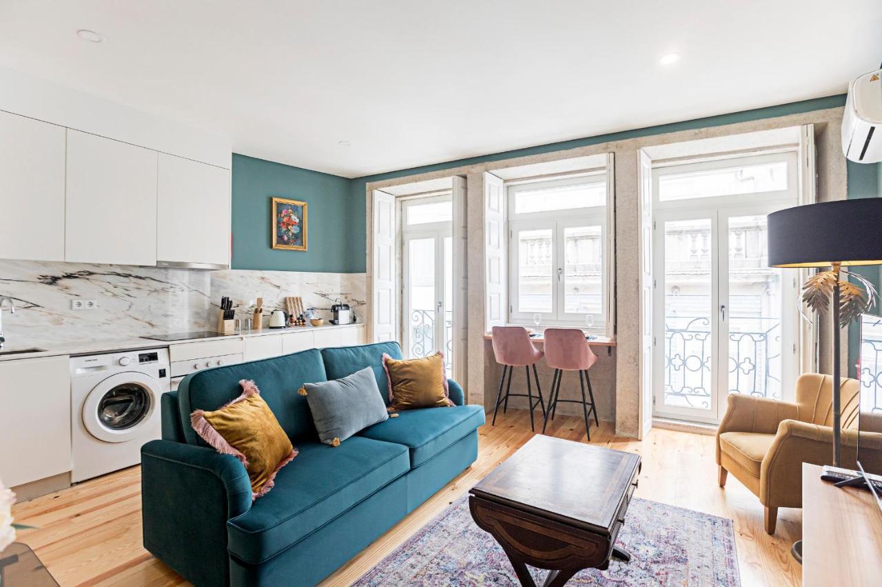 Turquoise Central Flat W Ac & Balcony By Lovelystay 波尔图 外观 照片